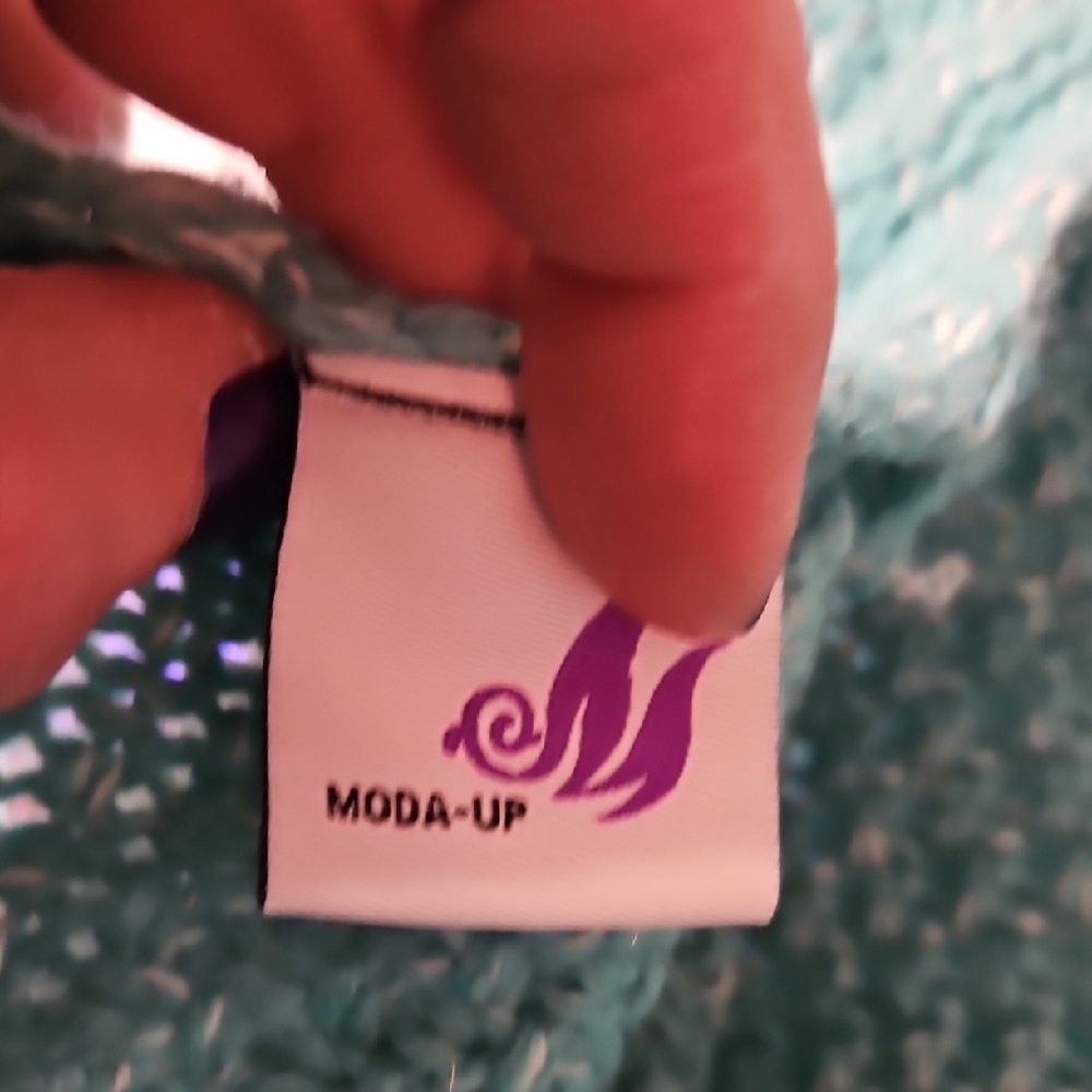 Moda Turquoise Women's Cardigan - Picture 2 of 2